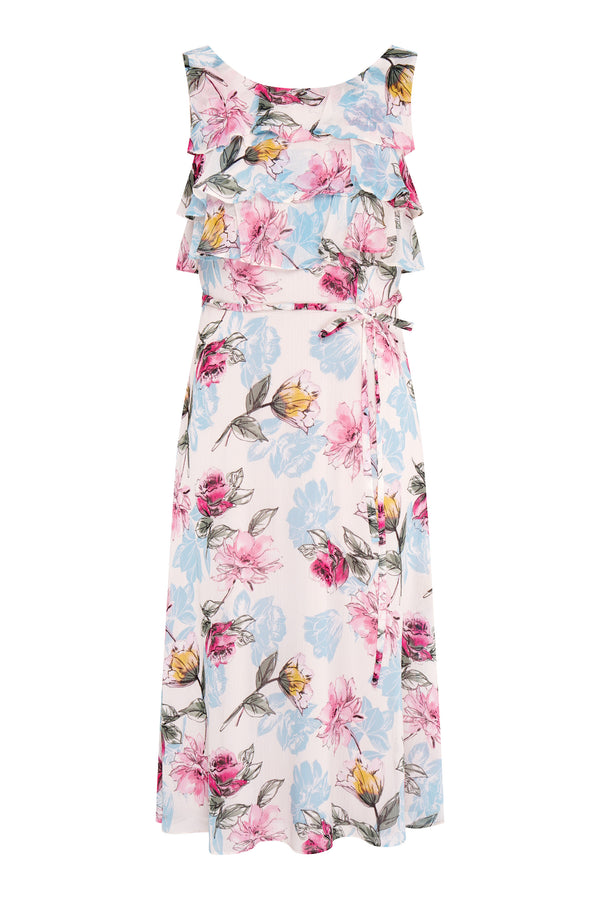 Tulisa Sleeveless Floral Midi Dress