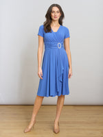 Deborah Jersey Dress With Diamonte Trim