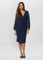 Dee Jersey Wrap With Mesh Sleeves