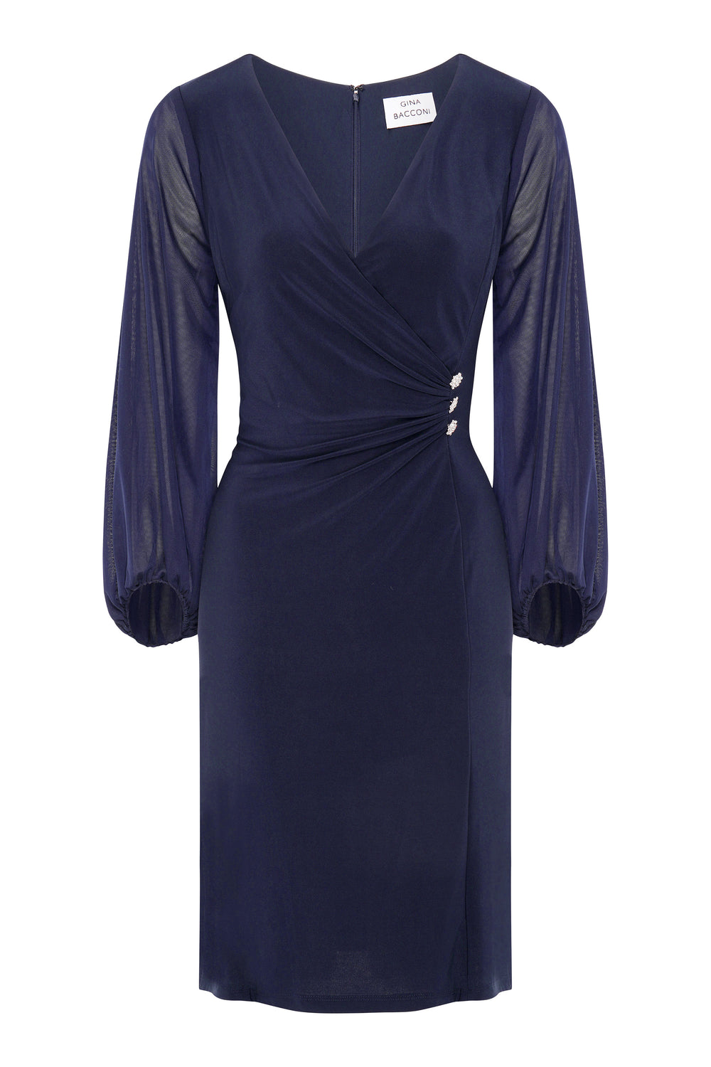 Dee Jersey Wrap With Mesh Sleeves