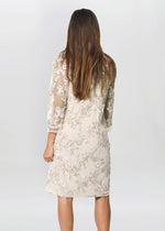 Dollie Floral Soutache Dress Ad Jacket With Detachable Necklace