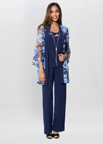 Dorris Three Piece Trouser Suit With Embroidered Jacket