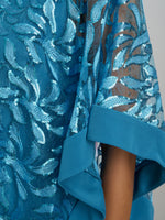 Darlene Embroidered Cape Dress