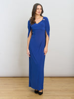 Jenna Draped Back Shoulder Maxi Dress