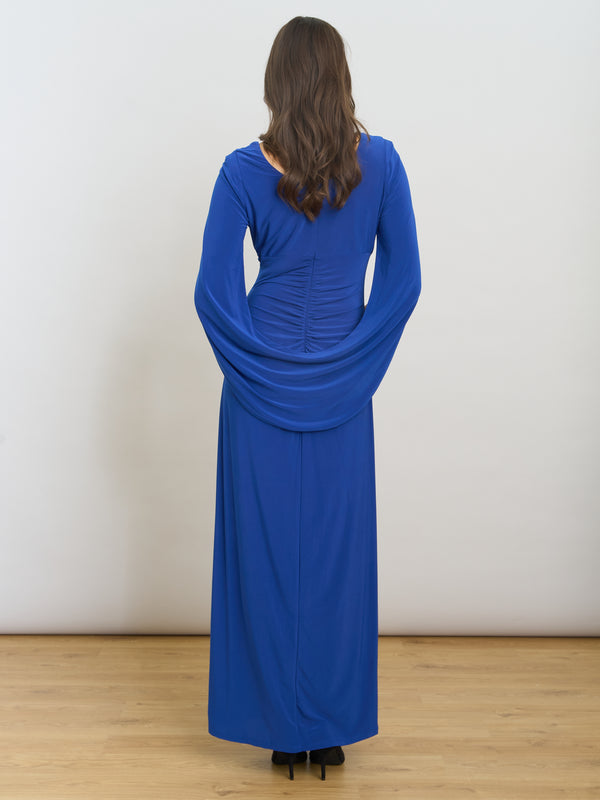 Jenna Draped Back Shoulder Maxi Dress
