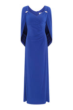 Jenna Draped Back Shoulder Maxi Dress