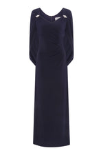 Jenna Draped Back Shoulder Maxi Dress
