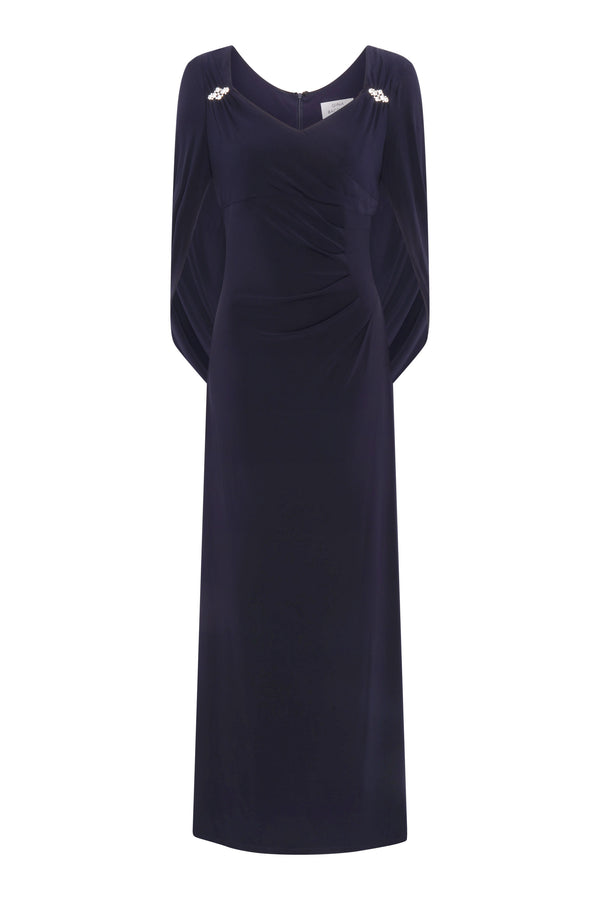 Jenna Draped Back Shoulder Maxi Dress