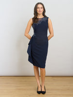 Eden Crepe Dress With Beading Detail