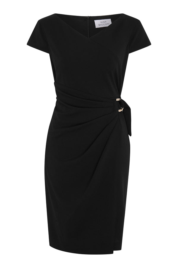 Dita Wrap Skirt Crepe Dress