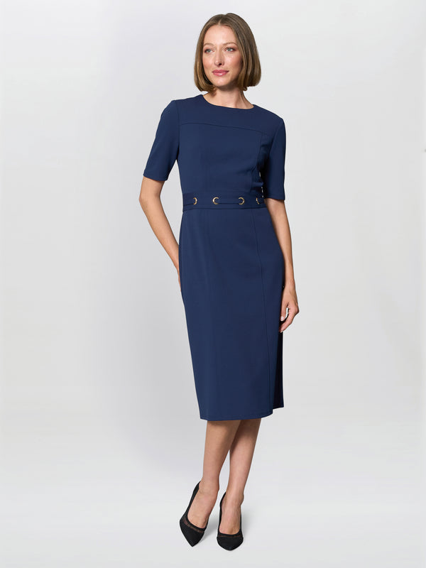 Everley Tailored Belted Dress