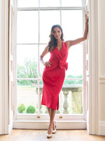 Elliana Bow Detail Midi Dress