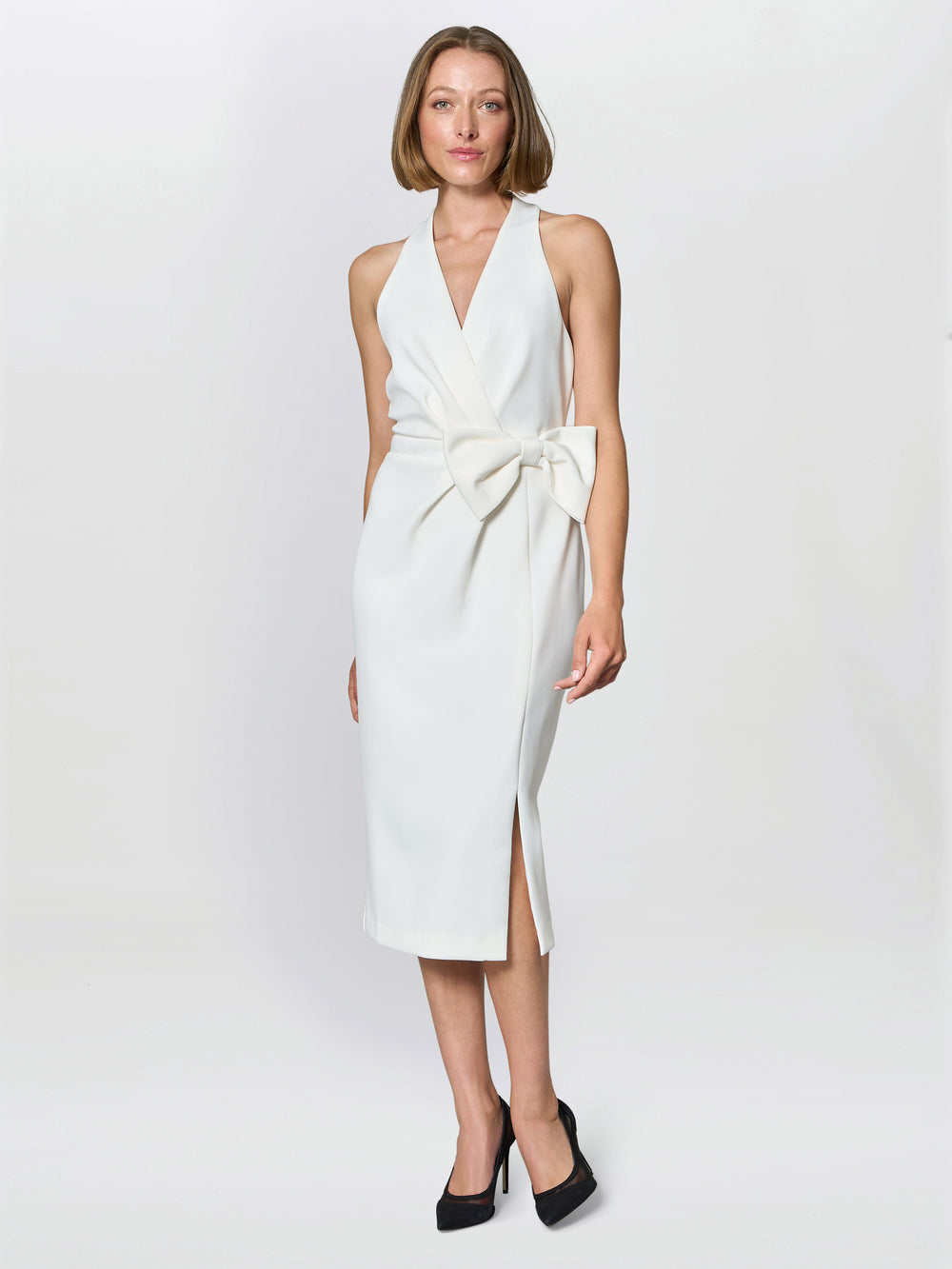 Elliana Bow Detail Midi Dress