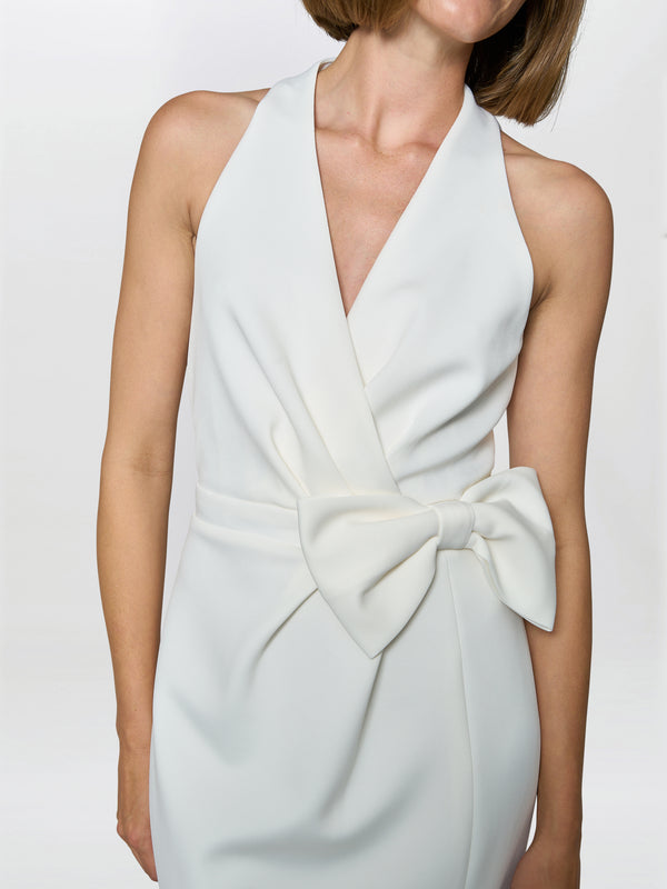 Elliana Bow Detail Midi Dress