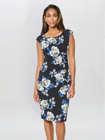 Cybil Floral Print Sleeveless Dress