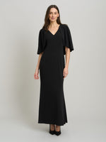 Francine Cape Sleeve Maxi Dress
