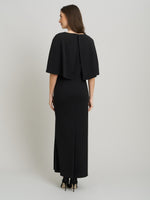Francine Cape Sleeve Maxi Dress