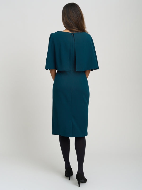 Gillian Chiffon Cape Dress