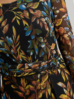 Giordana Floral Mesh Midi Dress