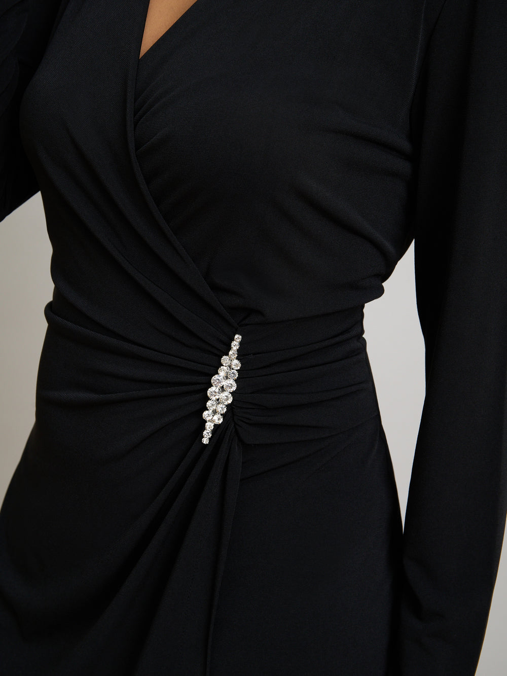 Glennie Embellished Wrap Dress