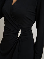 Glennie Embellished Wrap Dress