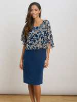 Gracie Chiffon Overlay Dress