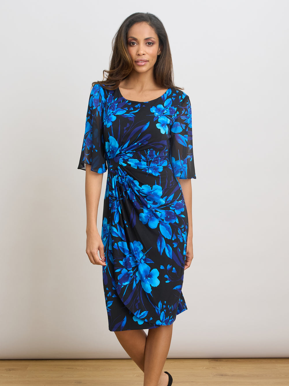 Greta Faux Wrap Dress