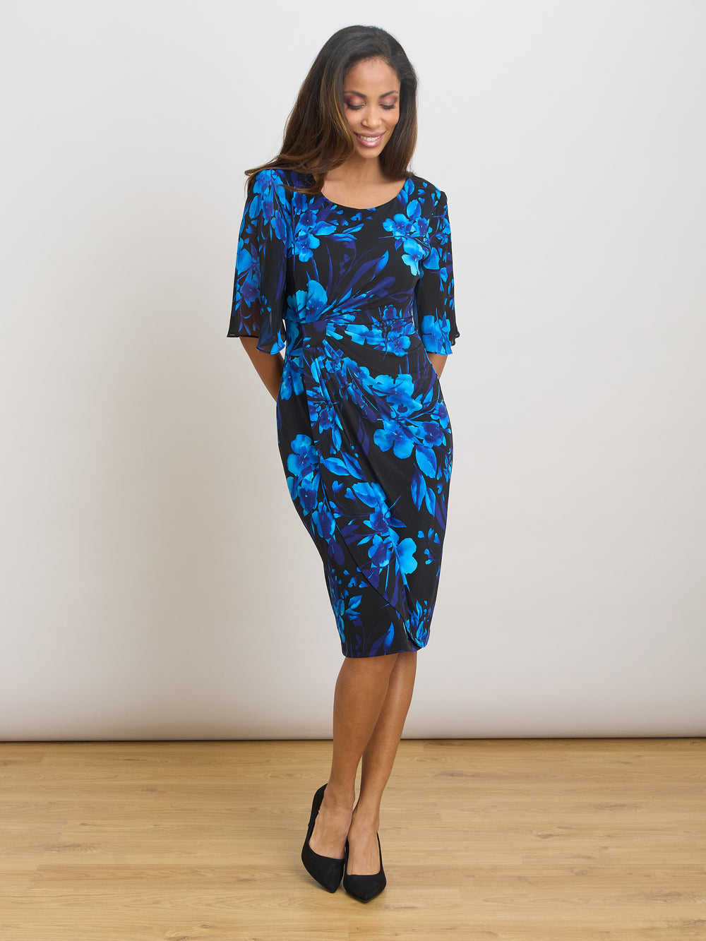 Greta Faux Wrap Dress