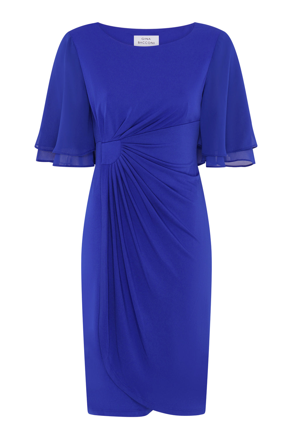 Hanne Jersey And Chiffon Wrap Dress
