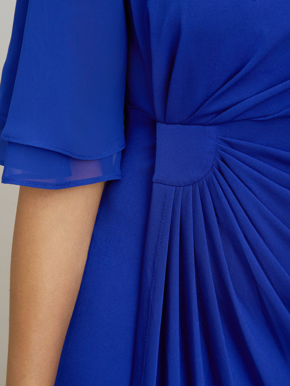 Hanne Jersey And Chiffon Wrap Dress