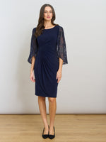 Helene Lace Sleeve Dress
