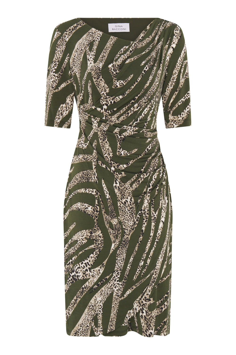 Hettie Animal Print Jersey Dress