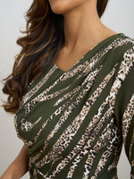Hettie Animal Print Jersey Dress