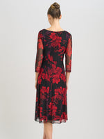 Honey Pleated Floral Dress