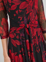 Honey Pleated Floral Dress