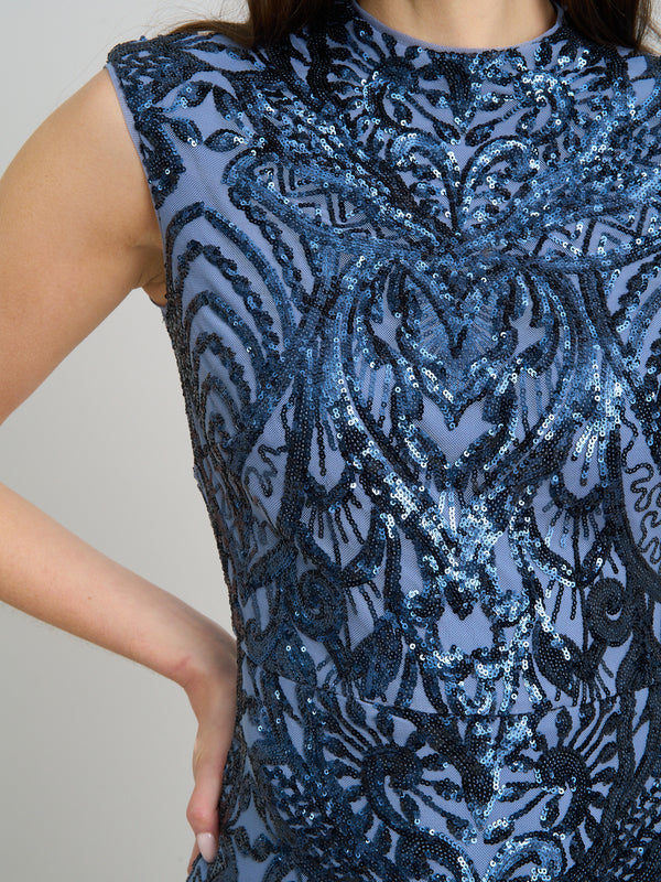 Felice Sequin Embellished Maxi Dress