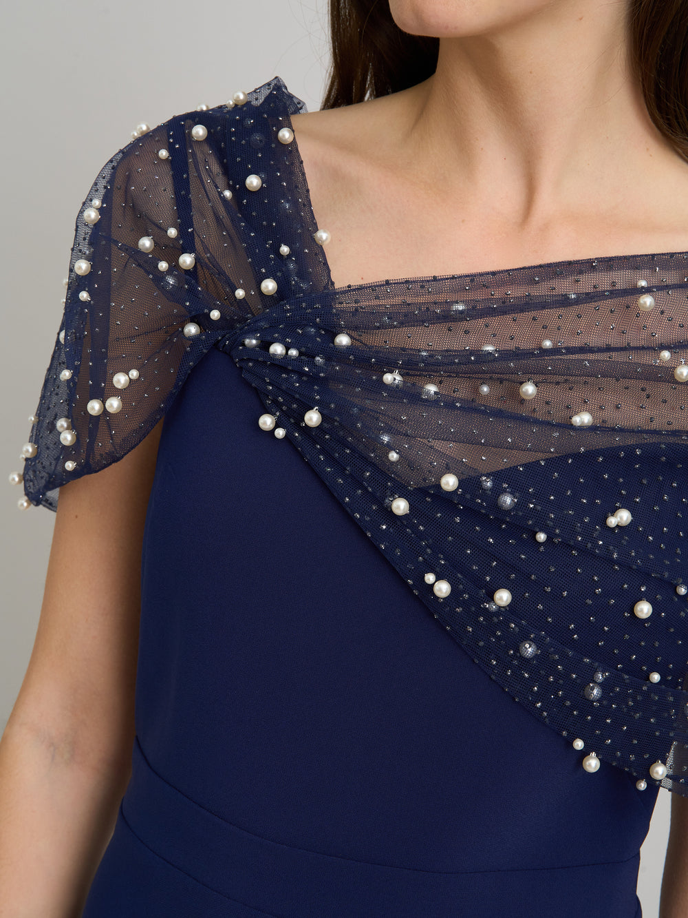 Irma Asymmetrical Neckline Maxi Dress