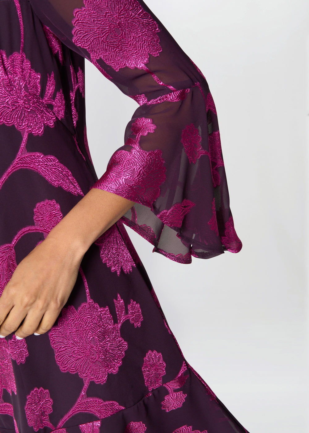 Isabella Embroidered Fit And Flare Dress