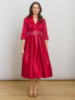 Ismene Fit And Flare Midi Dress