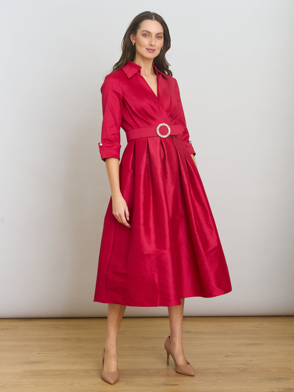 Ismene Fit And Flare Midi Dress