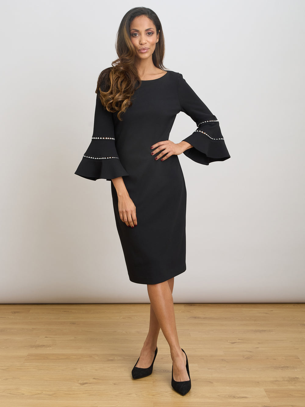 Ivette Long Sleeve Dress Gina Bacconi Ivette Long Sleeve Dress Gina Bacconi
