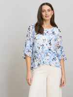 Jacklyn Floral Layered Chiffon Top