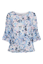 Jacklyn Floral Layered Chiffon Top