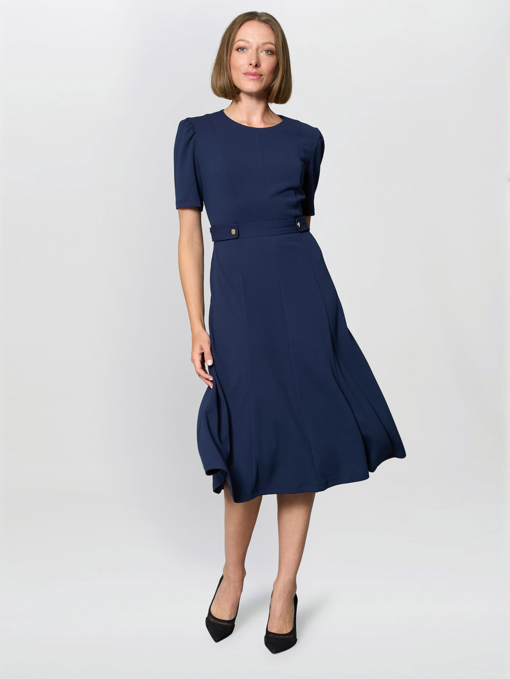 Mel Fit And Flare Midi Dress