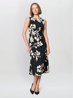 Joely Placement Floral Print Dress