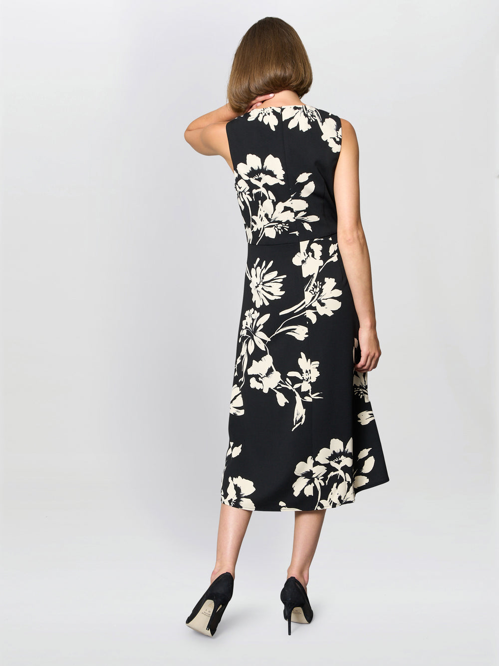 Joely Placement Floral Print Dress