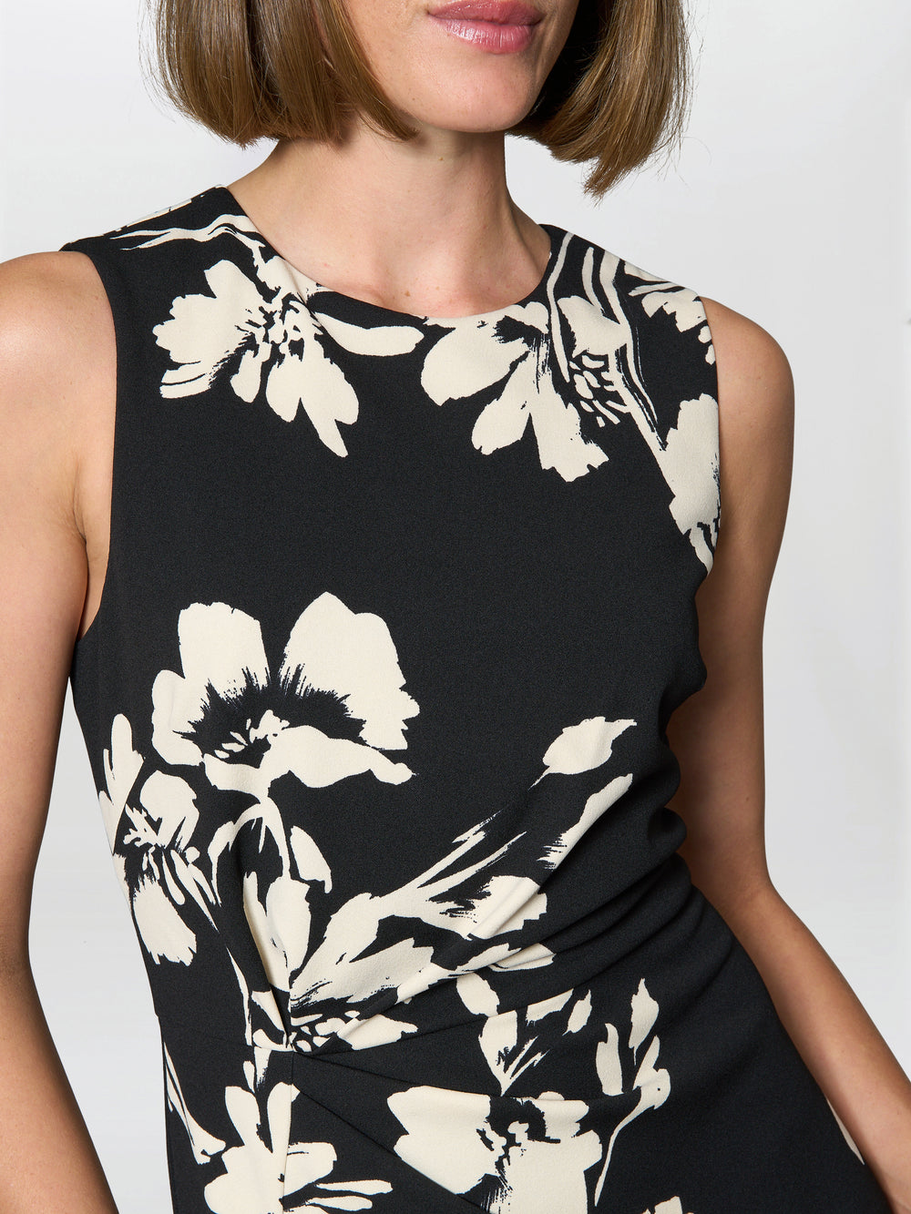 Joely Placement Floral Print Dress