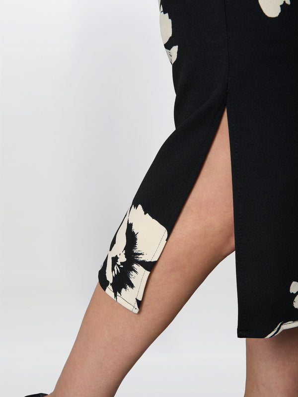 Joely Placement Floral Print Dress