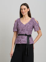 Kitty V Neck Lace Blouse