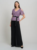 Kitty V Neck Lace Blouse
